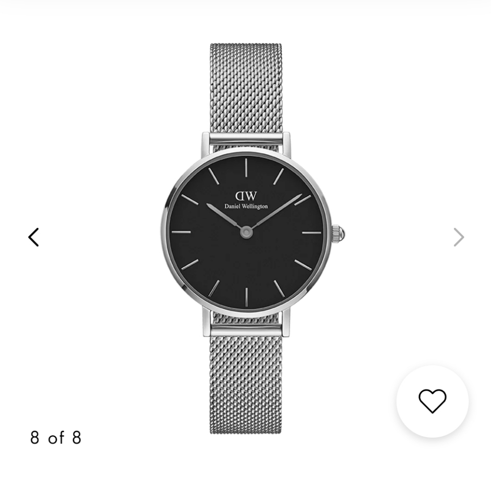 Daniel Wellington Silver Petite Melrose Watch